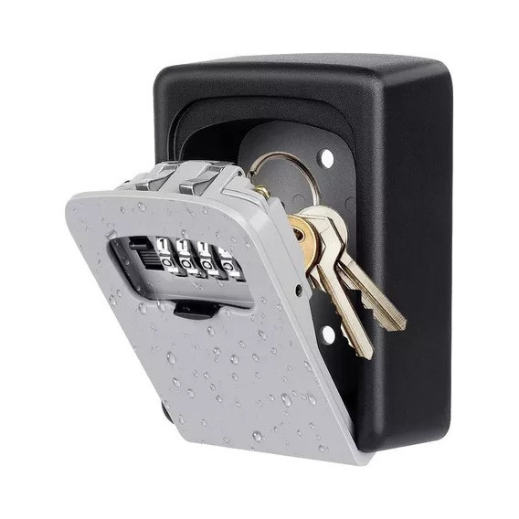 Porta Llaves Caja Fuerte Seguridad Clave Cuatro Digito Metal