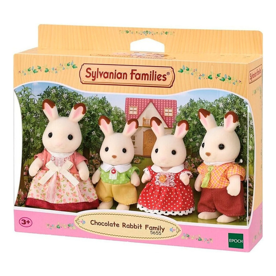 Muñecos De Familia Conejos Chocolate Sylvanian Families Febo