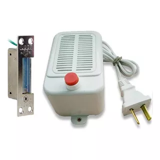 Kit Cerradura Destrabador Eléctrico Luber 1500 + Transformador Con Pulsador Incluido Fácil Instalación!