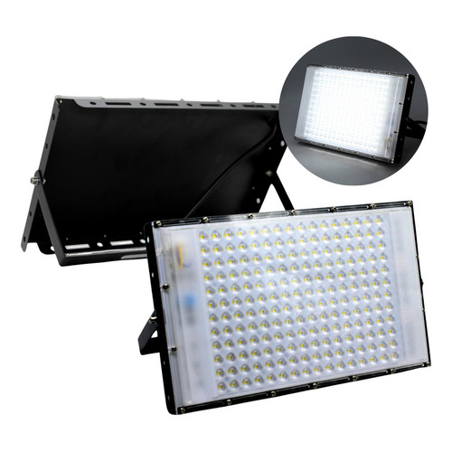 Super Reflector Led 200w Lupa Exterior Luz Blanca Alumbrado Color De La Carcasa Negro Color De La Luz Blanco Frío