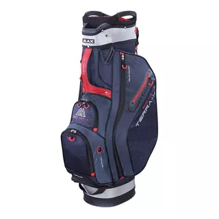 Bolsa Golf Carro Big Max Terra Azul Con Funda Lluvia Color Azul Oscuro/rojo Color Secundario Rojo