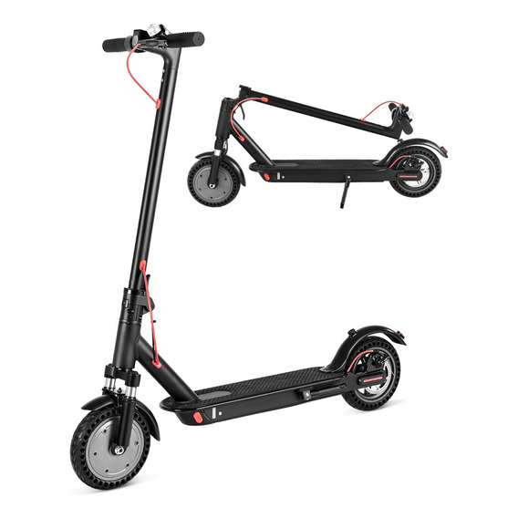 Scooter Electrico Plegable Con Amortiguador 350w 30km/hdalia Color Negro