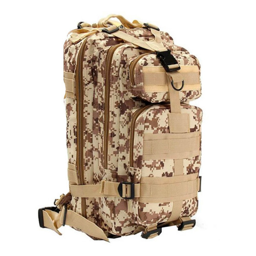 Mochila Táctica Militar 25 Litros Mochilero Camelback Gtía. Color Beige