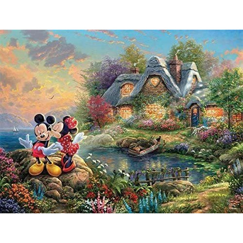 Ceaco Thomas Kinkade The Disney Collection Mickey Y Minnie S