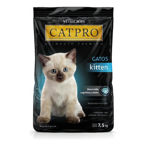Alimento Catpro Kitten para gato de temprana edad sabor mix en bolsa de 7.5 kg