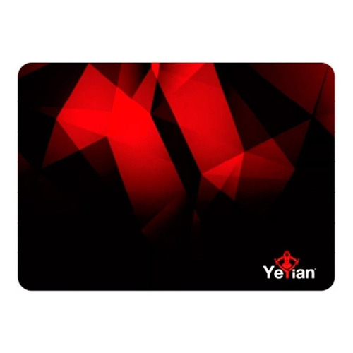 Mouse Pad gamer YeYian 1050 Krieg de goma 360mm x 500mm x 3mm negro/rojo