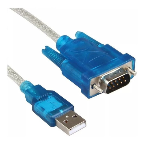 Cable Usb A Serial Db9 Rs232 9 Pin Color Azul