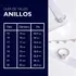 Anillo Piedra Zafiro Ovalada Plata 925 Plateado 17