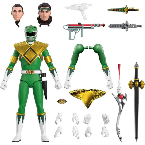 Figura Green Ranger Ultimates Wave 1 Power Rangers Super7