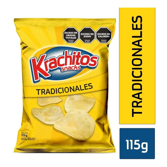 Oferta! Papas Fritas Krachitos Corte Tradicional 115g Snack