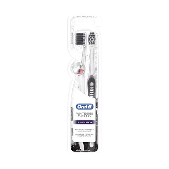 Cepillos dentales Oral-B whitening therapy purification 2 unidades