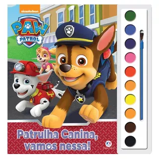 Patrulha Canina Vamos Nessa Livro Colorir Infantil Aquarela