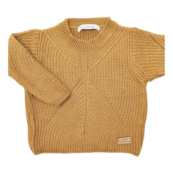 Sweater Diagonales Mini Anima Tejido Abrigo Bebe Kids Dijon