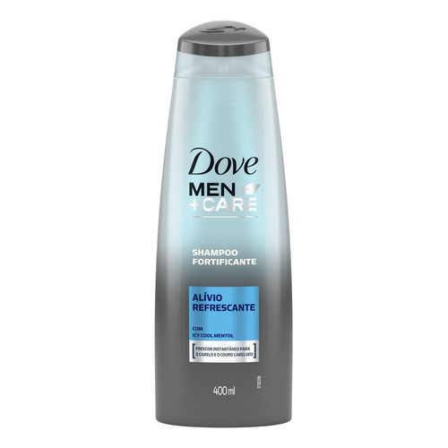 Shampoo Dove Men+Care Shampoo Fortificante Alívio Refrescante de parfum en botella de 400mL por 1 unidad