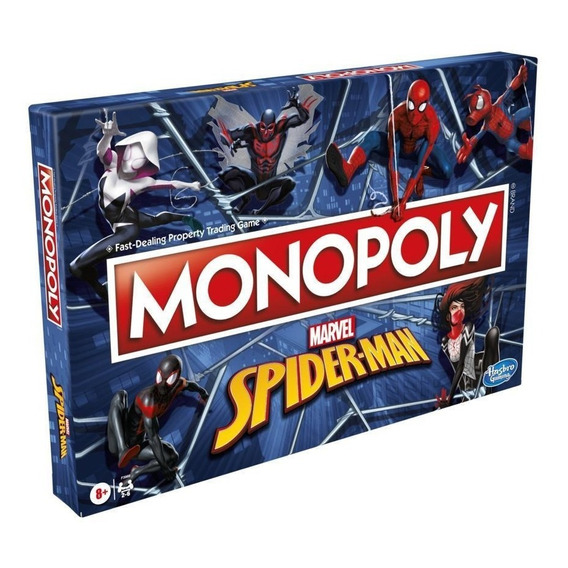 Monopoly Spiderman Marvel Heroes Juego De Mesa Familiar Ed