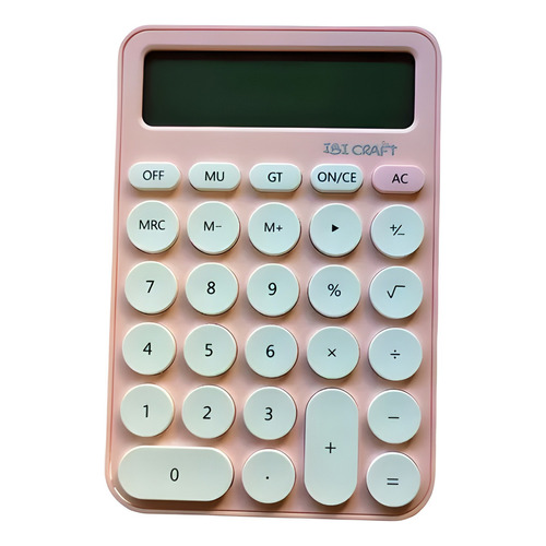Calculadora 12 Digitos Ibi Craft Tendance De Escritorio Color Rosa