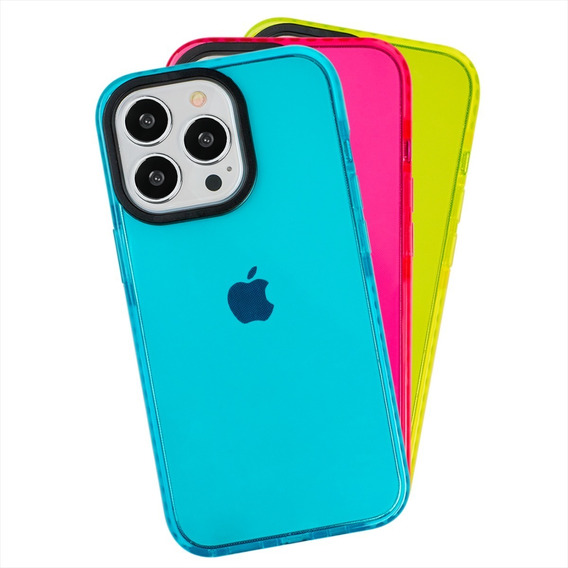 Funda Para iPhone Antigolpes Uso Rudo Colors Borde Reforzado