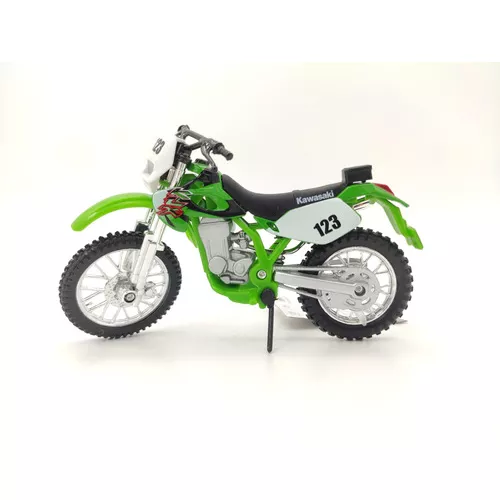 Miniatura Moto Trilha Kawasaki Klx250sr Motinha Ferro Maisto