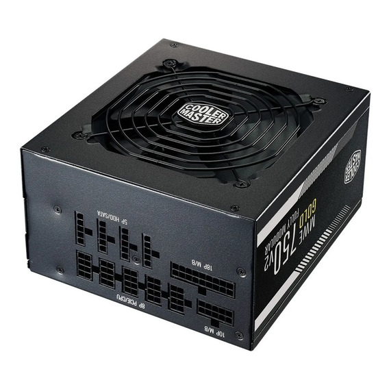 Fuente Cooler Master Mwe 750w V2 80 Plus Gold Full Modular Color Negro