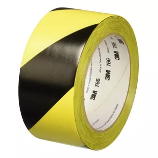 Cinta Precaucion Delimitadora Negro/amarillo 50 Mm X 32mt 3m Color Amarillo