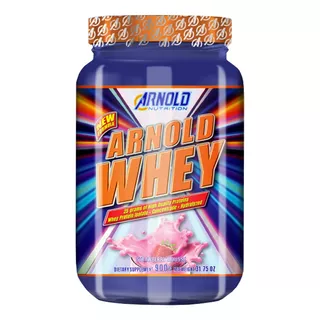 Whey Protein Isolado Gold 900gr Usa 100% - Arnold Nutrition Sabor Whey Gold Isolado E Concentrado - Morango