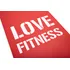 Colchoneta De Entrenamiento Yoga Mat 4mm Love Fitness Reebok Color Rojo
