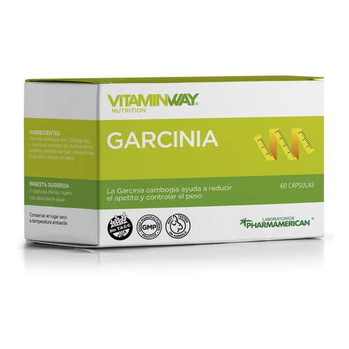 Vitamin Way Garcina Camboya Reduce Apetito X 60 Capsulas Sabor Neutro