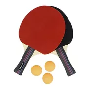 Set Ping Pong 2 Paletas + 3 Pelotas Sensei Una Estrella 