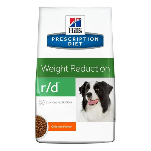 Alimento Hill's Prescription Diet Weight Reduction r/d para perro adulto sabor pollo en bolsa de 1.5kg