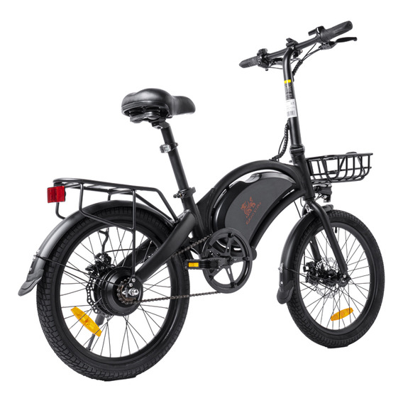 Bicicleta Eléctrica Plegable 350w 45km/h Kukirin Negro V1pro