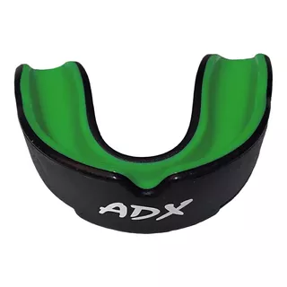 Protector Bucal Para Box Marca Adx Color Negro-verde Sabor Sin Sabor