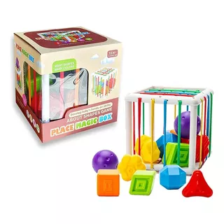 Juguete Interactivo Montessori Cubo Sensorial Didáctico