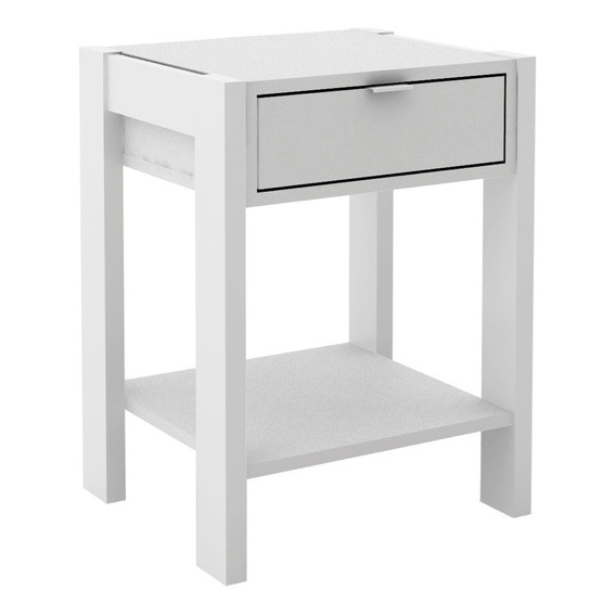 Mesa De Luz Con 1 Cajón Minimalista Ideal Dormitorio - 1023 