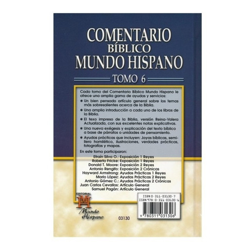 Comentario Biblico Mundo Hispano - 1 Y 2 Reyes Y 2 Cronicas