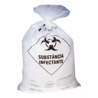 Saco Lixo Hospitalar P/ Resíduo Infectante 100lt Fd C/100un