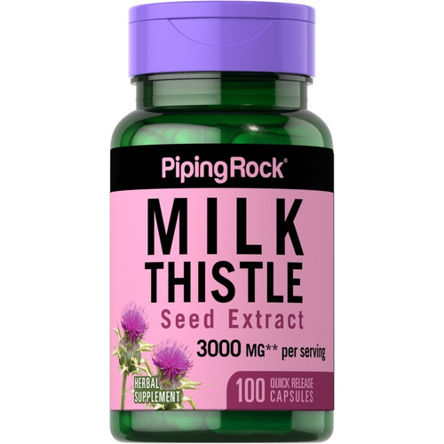 Piping Rock - Milk Thistle Cardo Mariano 3000 Mg X 100 Caps