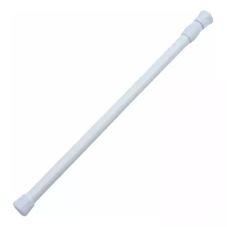 Tubo Barra Colgar Cortina Baño Ajustable Extendible Ducha 1a Color Blanco