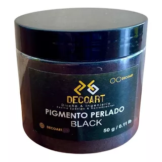 Pigmento Metalizado Negro Decoart Para Resina Epoxi 50g