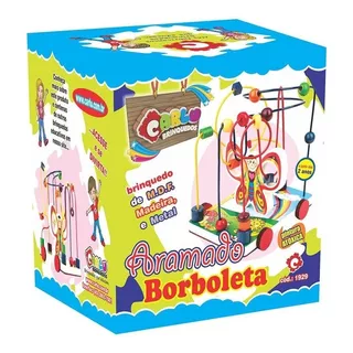 Aramado Borboleta Brinquedo Infantil Educativo Carlu