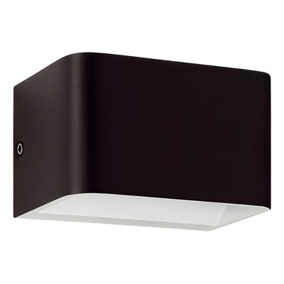 Aplique Bidireccional Sania-4 13cm 1 Luz 6.8w Blanco/negro