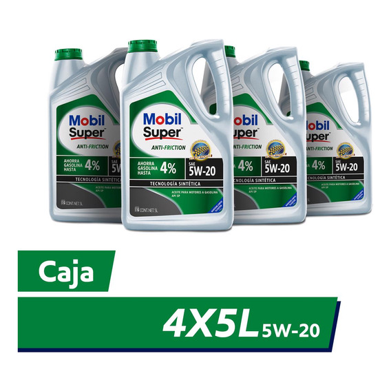 Mobil Super Anti-friction 5w-20 4x5l Api Sp Mobil 125026