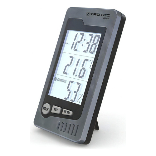 Termohigrometro Temperatura Humedad Reloj Alarma Trotec Bz05
