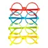 Lentes Chatos Fluo X 12 Und. Cotillón Fiesta Formas Varias Multicolor Circulos