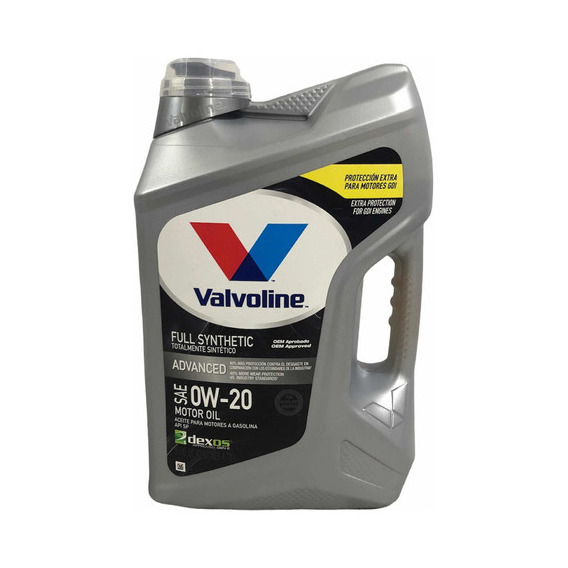 Aceite Valvoline Sintetico 0w-20 Advanced 4,73 L - Formula1