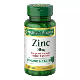 Nature's Bounty Zinc 50mg Tabletas - 100 Capsulas