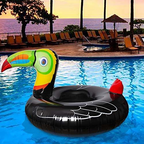 Geefuun Tropical Toucan Flotador De Piscina Inflable Paseo E