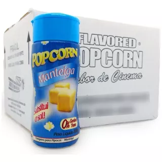 Temperos P/ Pipoca - Sabor Manteiga 100g (12 Unidades)