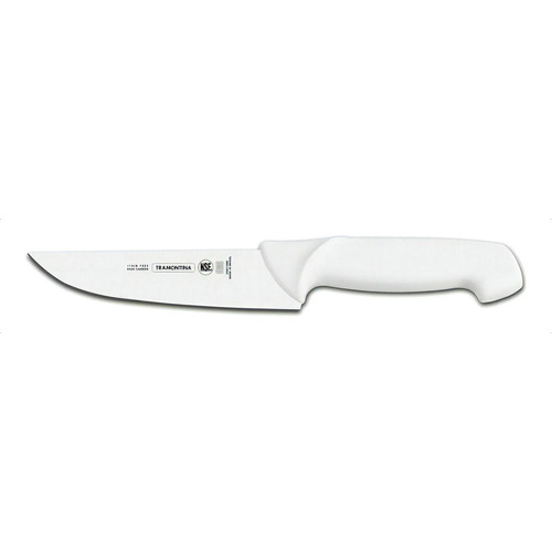Cuchillo Carnicero 9 PuLG Tramontina Profesional Para Carne Color Blanco