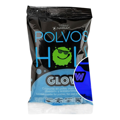 Polvos Holi Glow 75gr Fiestas Eventos Colors Colores Color Azul