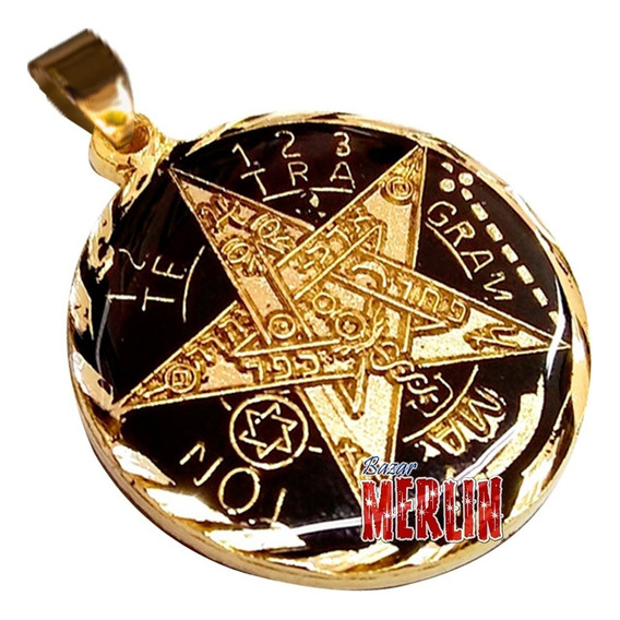 Pentagrama O Tetragramatón Ritualizado 7 Metales Visibles